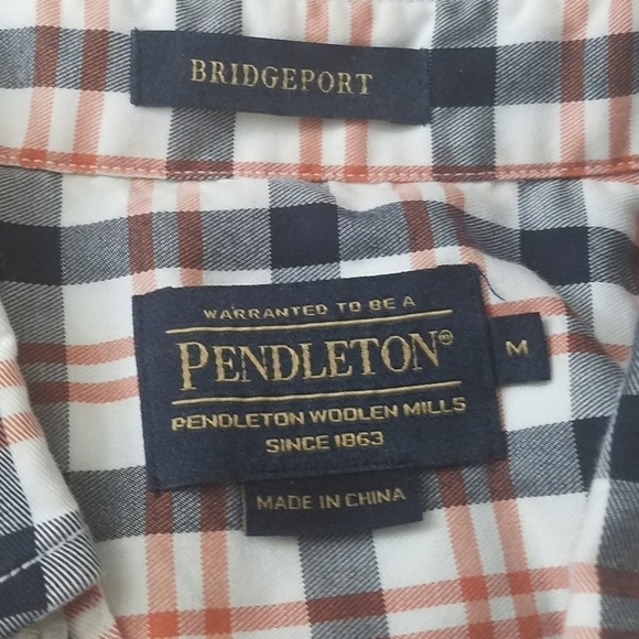 Pendleton Bridgeport Plaid Button Down Shirt M - Picture 4 of 5